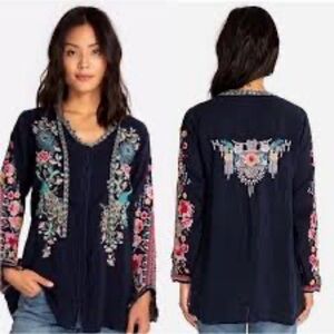 Johnny Was embroidered top